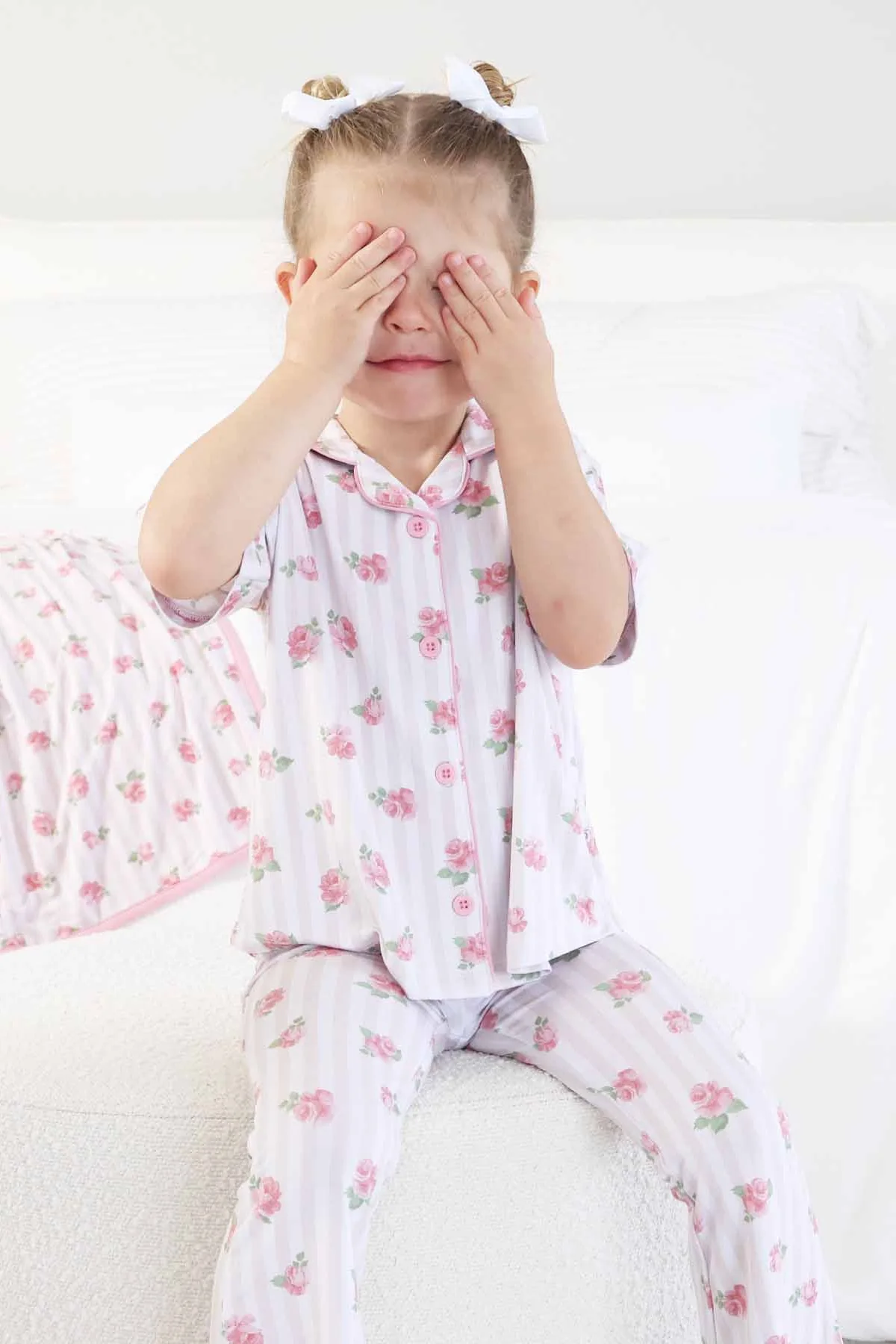 Girl's Two Piece Flare Lounge Set | Rosy & Cozy - Image 4