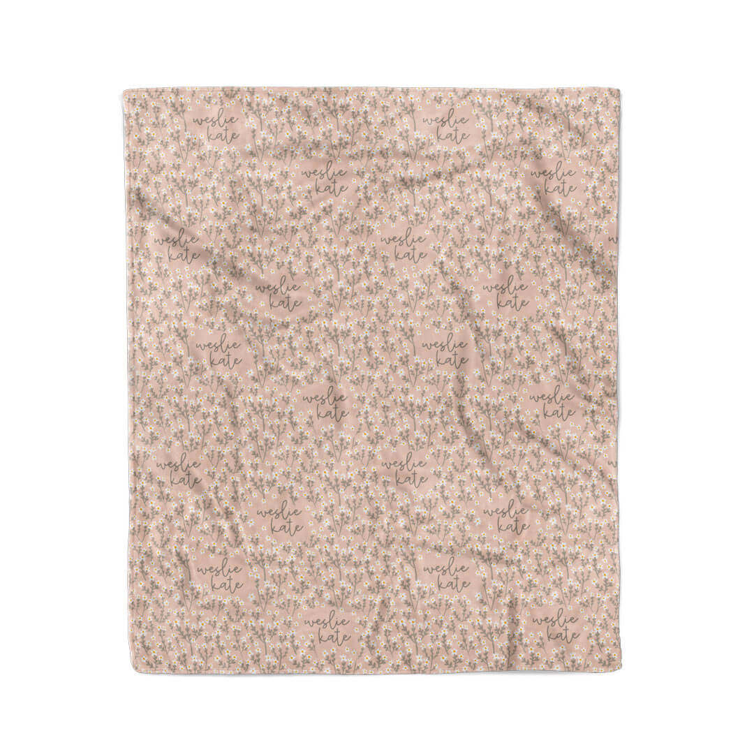 Weslie's Wildflower Personalized Kids Blanket - Image 3