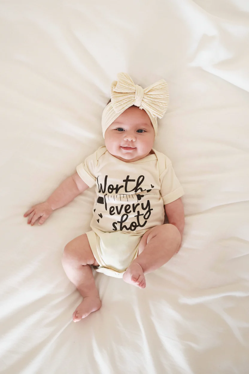 Worth Every Shot Graphic Bodysuit | Natural - Image 4